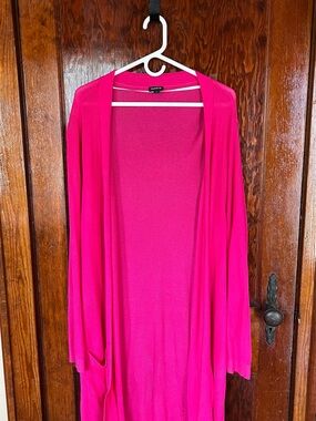 torrid Hot Pink Open-Front Long Cardigan